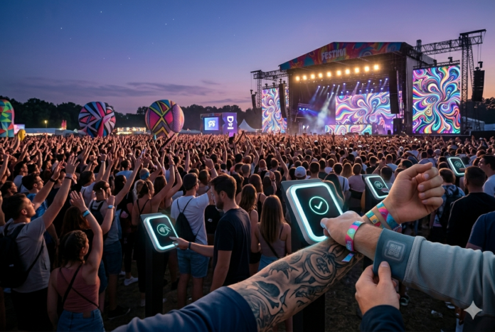 L’essor du « Phygital » dans les festivals quand le textile devient un point de contact NFC